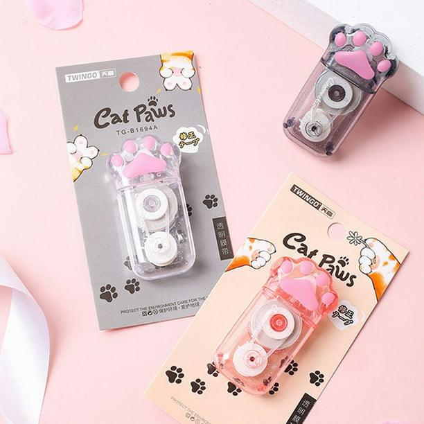 White Out Cute Cat Claw Correction Tape Pen School Office Supplies Stati RASYYMO